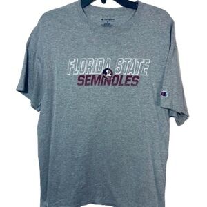 Mens Florida State Seminoles heather gray t-shirt Large